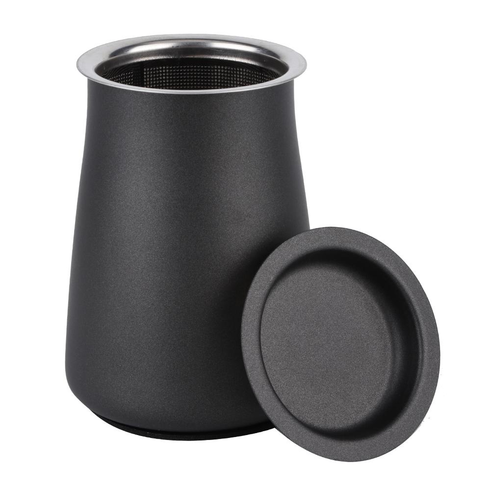 Stainless Steel Coffee Powder Sieve Sieving Filter Cup Coffee Making Tool AccessoriesBlack