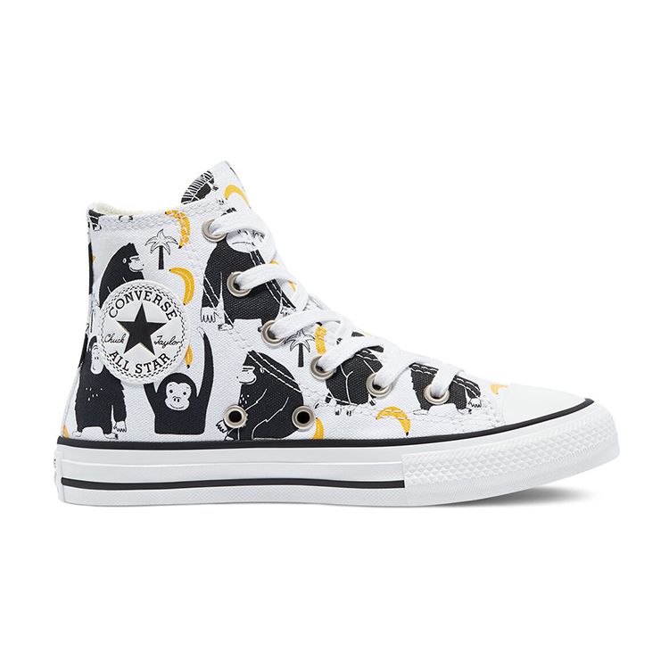 Converse Chuck Taylor All Star High Top Canvas Shoes Kids Sneakers Black White 671127C