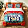 West Bromwich Albion FC (1) 3pc Set Suitable for Master Bedrooms Soft and Comfortable an Ideal Gift for Family and Friends Includes One Duvet Cover an