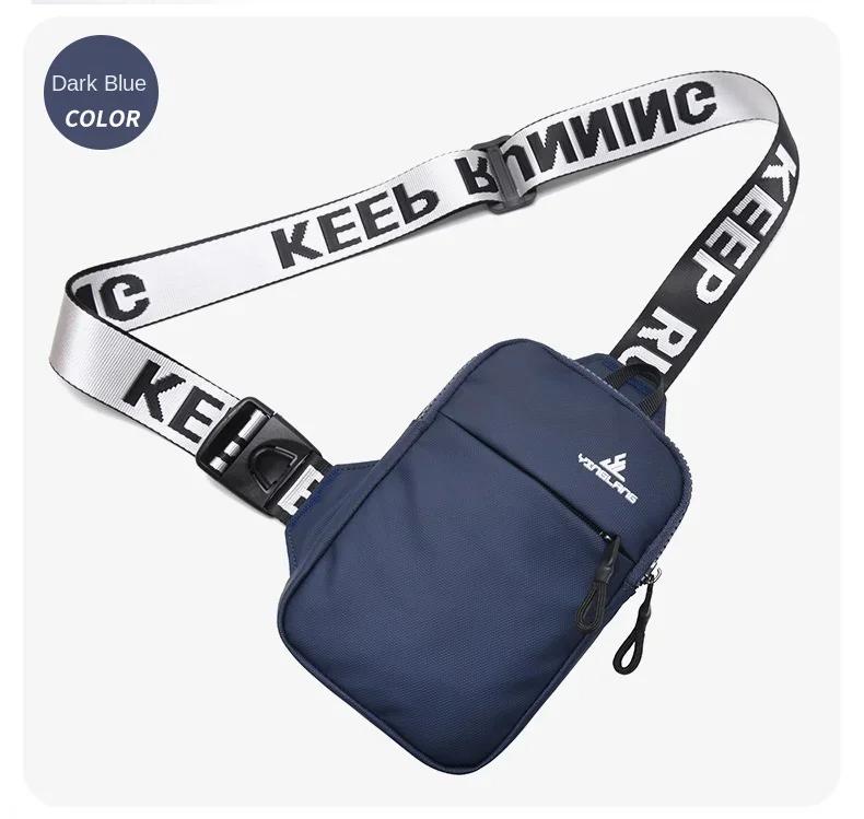 

Маленькая нагрудная сумка, женская сумка для мобильного телефона, уличная спортивная сумка для мужчин, мини-модная сумка на плечо, женская сумка-мессенджер, подарочные сумки темно-синий