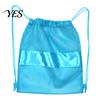 Transparent Swim Bag Mesh Sports Drawstring Backpack Bag, Breathable Gear Sack, Waterproof Equipment Carrier Quick Dry Net Beach for Swimming