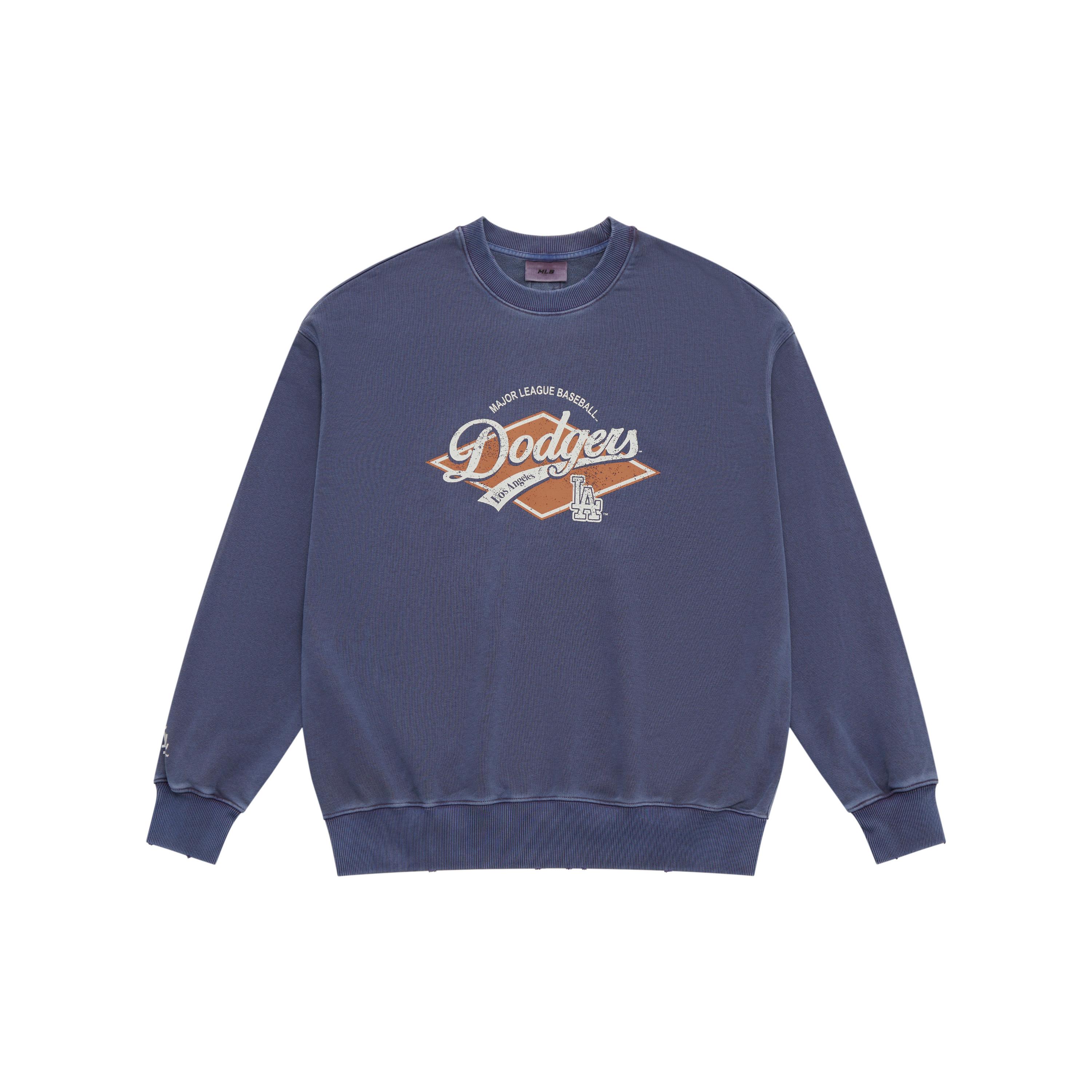 

New MLB MLB Preppy Style Collection Los Angeles Dodgers SS25 Sweatshirt Unisex Indigo 3AMTV0751-07INS L