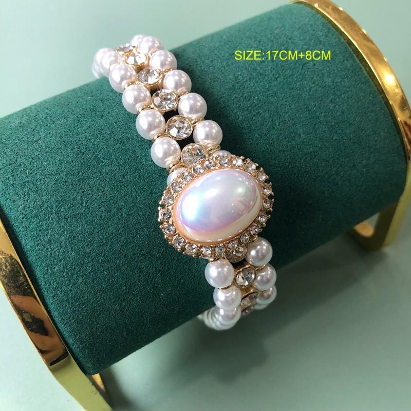 Western Retro Mapei Pearl Necklace Stud Earrings Set Hepburn Style Accessories Cheongsam Dress Neck Chain Women
