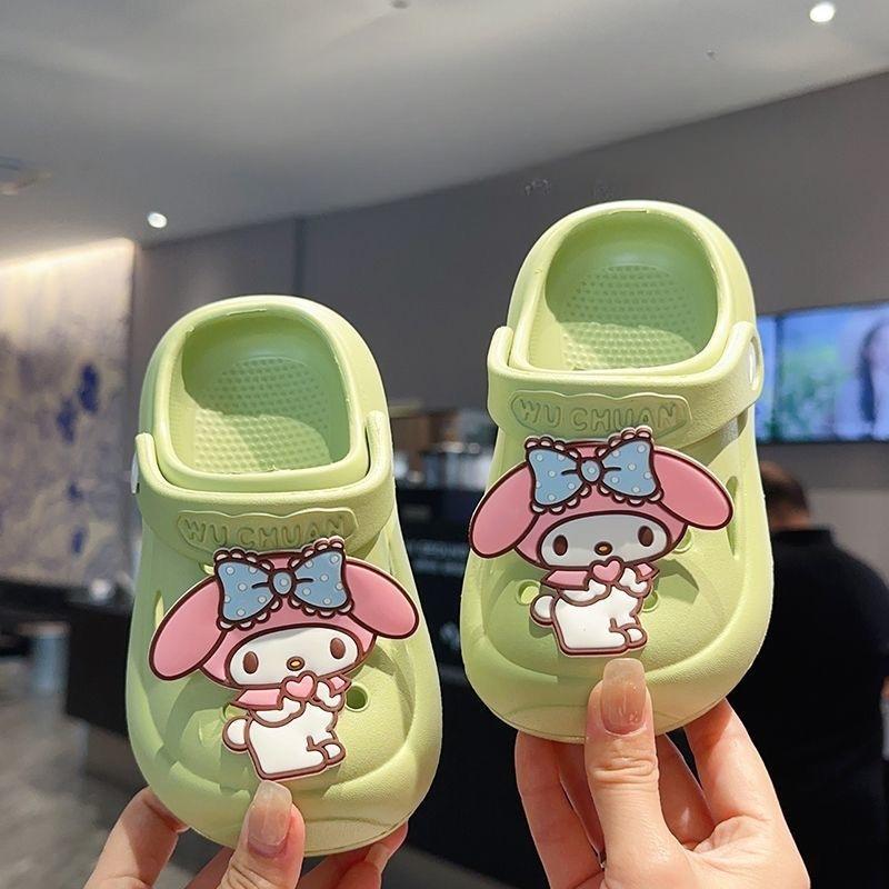 Summer Kids'Casual Shoes Sandals  Cartoon Shoes Summer Shoes For Girls Soft Bottom Anti-slip Blue Pink Shoes