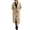 Women's Autumn Winter Plus Size Padded Thickened V-neck Medium Length Jumper Jacket Loose Warm Knit Cardigan Coat