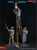 MiniArt Street Workers Figure Set Figures Plastic Model Kit MA38081 1/35 (3 Included)
