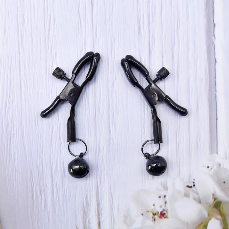 Sensual Bell Pendant Nipple Clamps for SM Training, Breast Massage, and Clitoral Play.