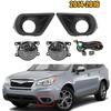 Fog Lamp Headlight Fog Lamp Cover Grille Bezel Switch Fog Lamp Assembly with Bulb