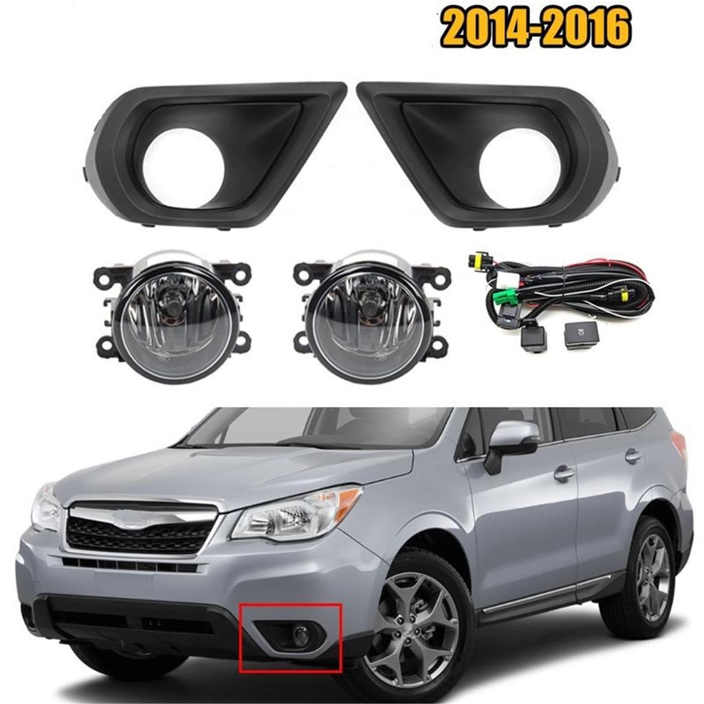 Fog Lamp Headlight Fog Lamp Cover Grille Bezel Switch Fog Lamp Assembly with Bulb
