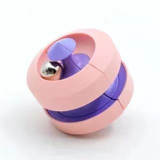 

1Pc Metal Rolling Ball Fidget Spinner – Marble Track Finger Gyro, Stress Relief Toy for Adults, Creative Rotating Hand Toy светло-серый