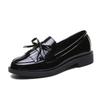 Fashion Plus Size 35-42 Shoes for Women Casual Loafers Spring Autumn PU Waterproof Platform Elegant Bow Office Zapatos De Mujer