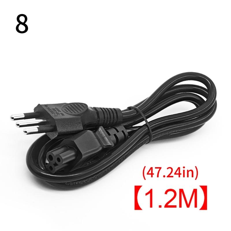 3 Prong Laptop Charging Cable Power Cord Suitable for Multiple Laptop Brands Fast Charging and Overload Protections