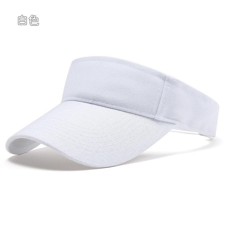 Outdoor-Sporthut, Sommer-Sonnenhut für Herren und Damen, Baumwolle, verstellbares Visier, UV-Schutz, Oberteil leer, solide Sportmütze, Tennis, Golf, Laufen