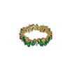 Anime Game Genshin Impact Alhaitham Cosplay Ring Al Haitham Unisex Luxury Adjusatble Green Gem Rings Party Jewelry Accessories