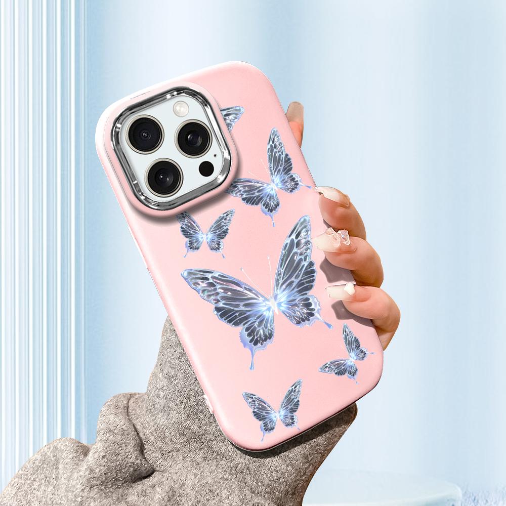 Pentru iPhone 15 14 13 11ProMax 14 15 16 Samsung S25 S24 S23 S22 Redmi 10 13 14C Desene Animate Pisică Neagră Margine Argintie Carcasă Protectoare Moale din Silicon Lichid