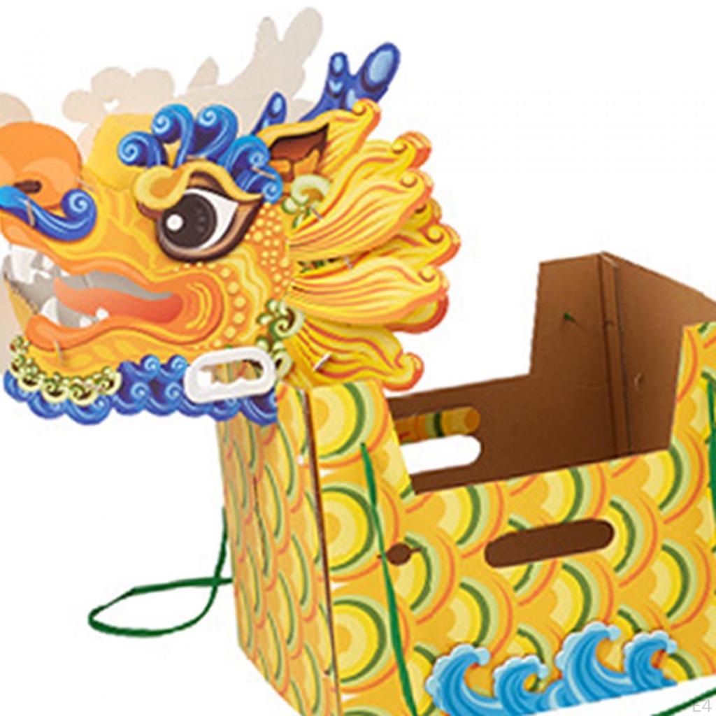 Chinese Paper Dragon Year Decoration Traditional Ornaments DIY Set Toys