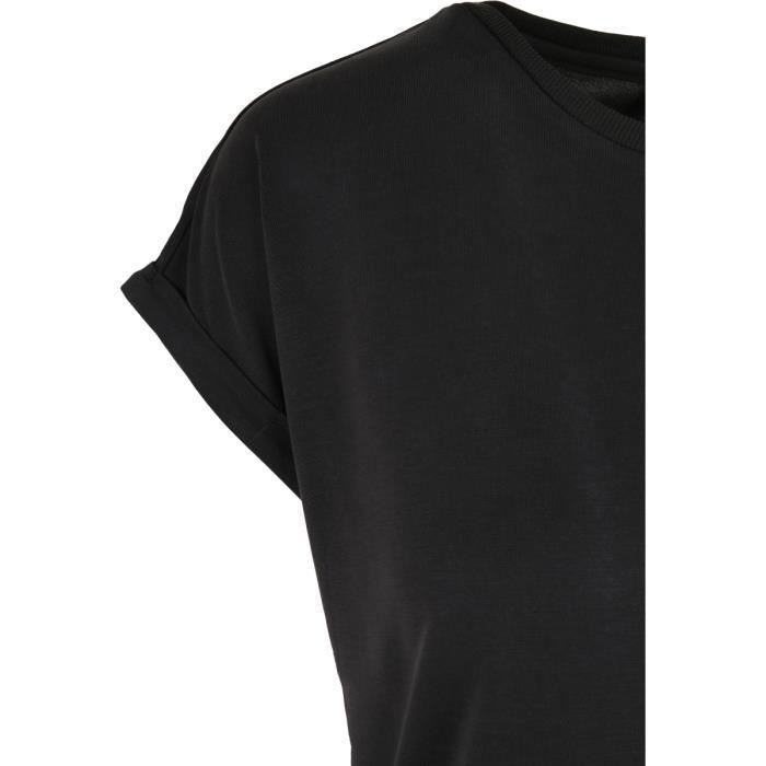T-shirt femme - Urban Classics - Modal - Noir - XL - Manches courtes