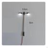 Double Head Model Street Light High Brightness Miniature LED Lamp Post Realistic Design Diorama
