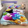 Hoppy Bunnies Adventure Print 3Pcs Bedding Setduvet Cover With 2 Bedropillowcase Home Birthday Gift