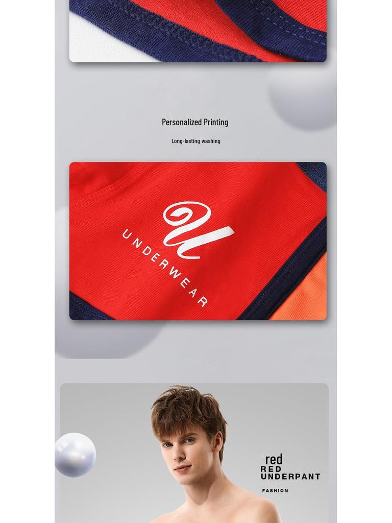 Men's Pure Cotton Boxer Briefs - Trendy, Comfortable, Breathable, Lightweight Summer Shorts