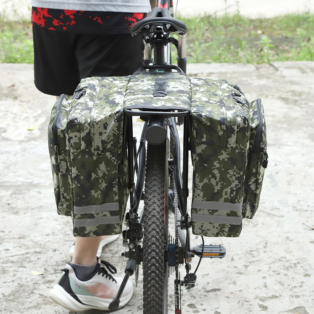 20L MTB Bicycle Carrier Bag Waterproof Bicycle Back Seat Luggage Carrier Bike Rear Rack Double Pannier Bag Bike Accessories