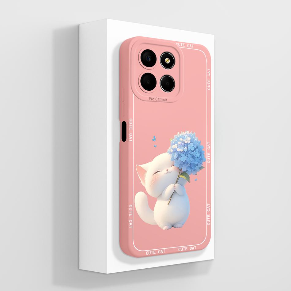 For Honor X8 X8B X8A Case Creative Paiting Cover For HonorX8B Honor X 8 5G Funda Soft Liquid Silicone Anti Drop Phone Back Cover