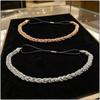 Shiny Bride Head Chains Adjustable Elastic Band Hair Ornaments Headpiece Accessories  for Women
