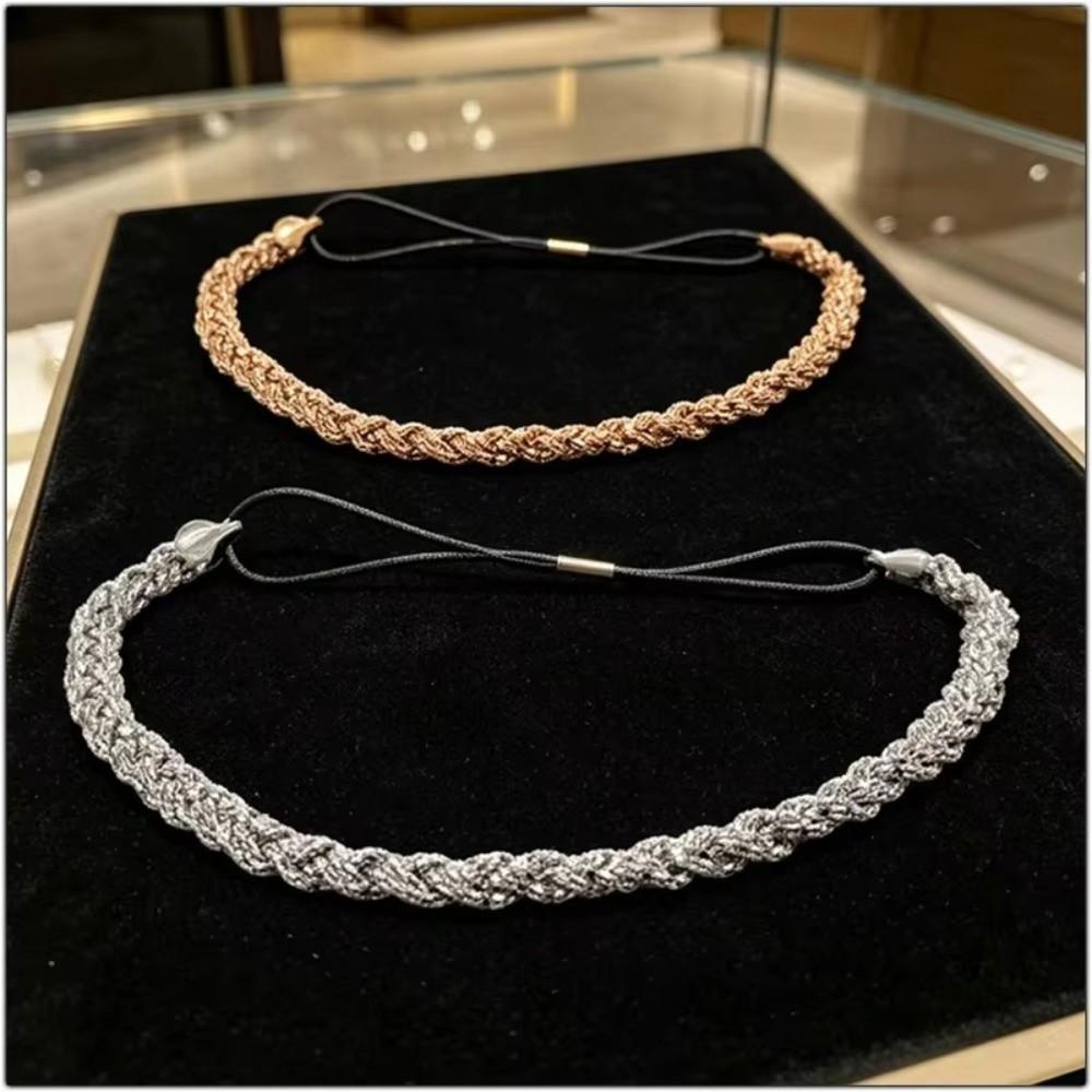 Shiny Bride Head Chains Adjustable Elastic Band Hair Ornaments Headpiece Accessories for Women