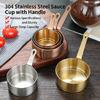 100ml Stainless Steel Saucepan With Ergonomic Handle Convenient Metal Milk Pan For Heating And Melting Food
