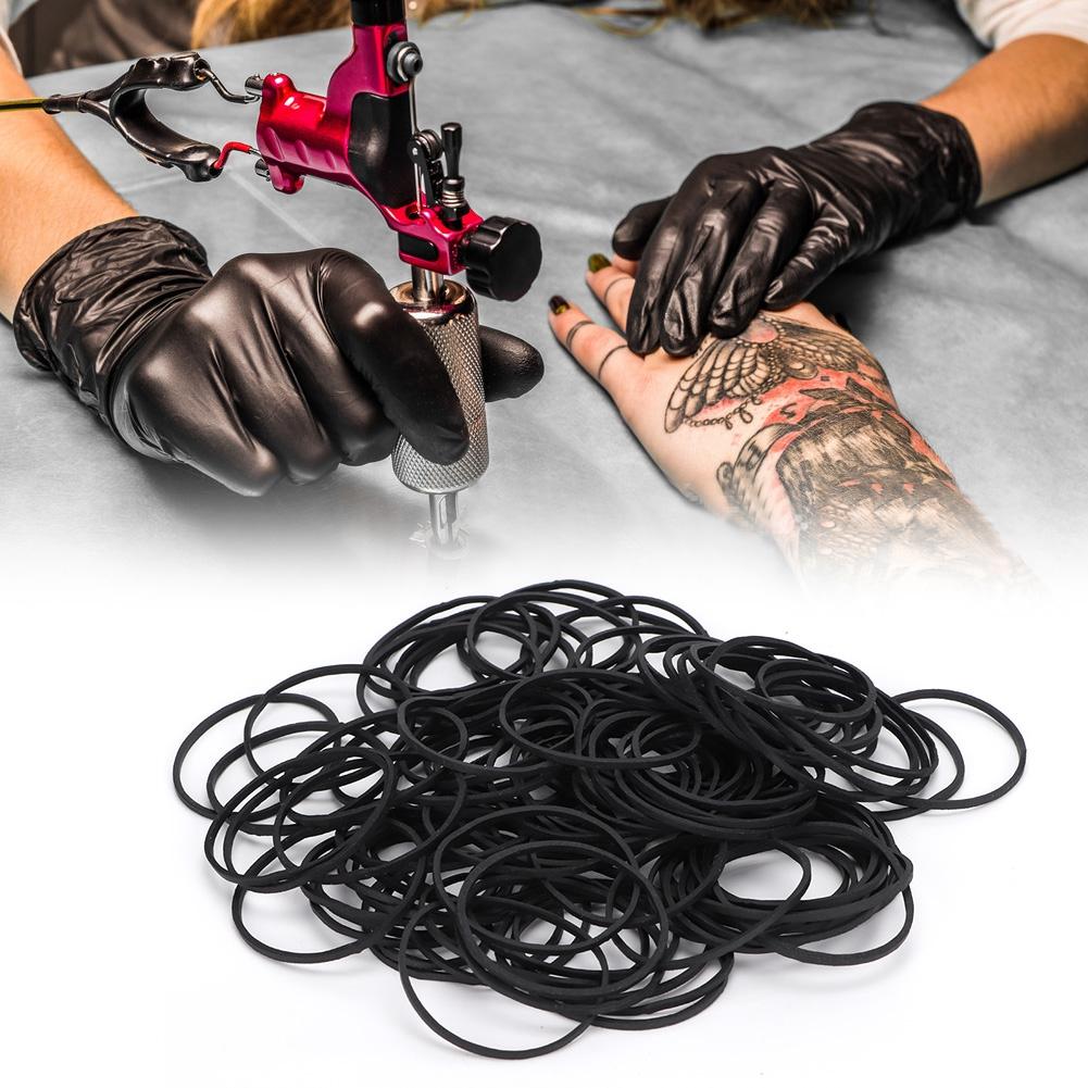 100pcs Professional Shockproof Tattoo Rubber Bands Ring Accessories for Tattoo Machine