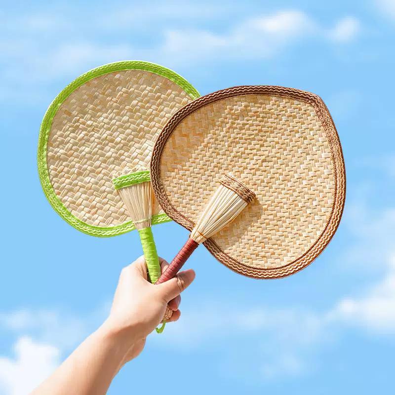 Summer Hand-Woven Traditional Baby Mosquito-Repelling Fan for Children