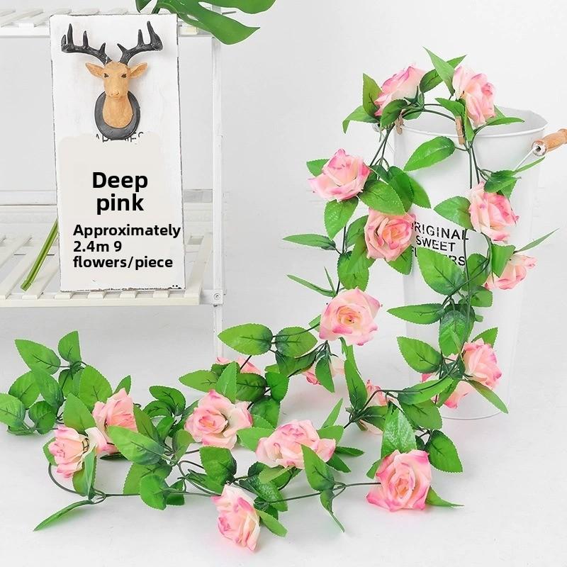 Artificial Ivy with Flowers 2.4 Meters for Decoration