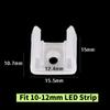 20/50/100pcs LED Neon Strip Fixed Clip Plastic Connector 6/10/20mm Flexible Silicone Tube Holder Strip Lights Buckle Accessories