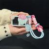 Color-block Double Fish Protective Case with Cartoon Lanyard for DJI Action 3/4/5PRO - Drop-proof Shell for Action 6.