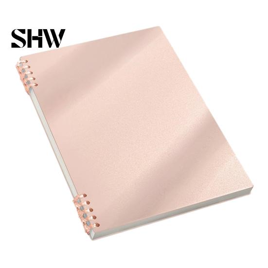 Study Supplies for Classroom A5 Spiral Notebook, Lined /Horizontal Grid/Blank Inner Page, Multifunctional Writing Pad Morandi Solid Color Cover