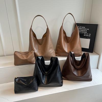 Casual Soft Surface Retro Large-capacity Bag Women's New Autumn and Winter Versatile Shoulder Bag Fashion Tote Bag