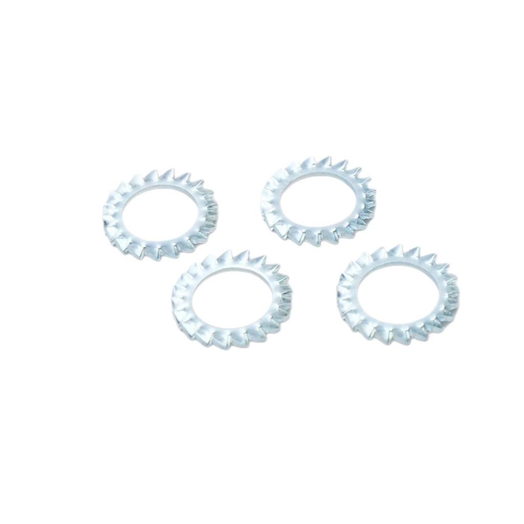 DIN6798A Galvanized External Tooth Lock Washer, M2-M30, Multi-Teeth Flat Washer, GB862 Stop Nut Lock Washer.