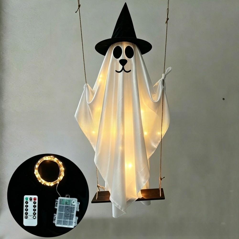Light-Weight Hanging Hanging Ghost Ornaments Ghost Swing Set Tree Decoration