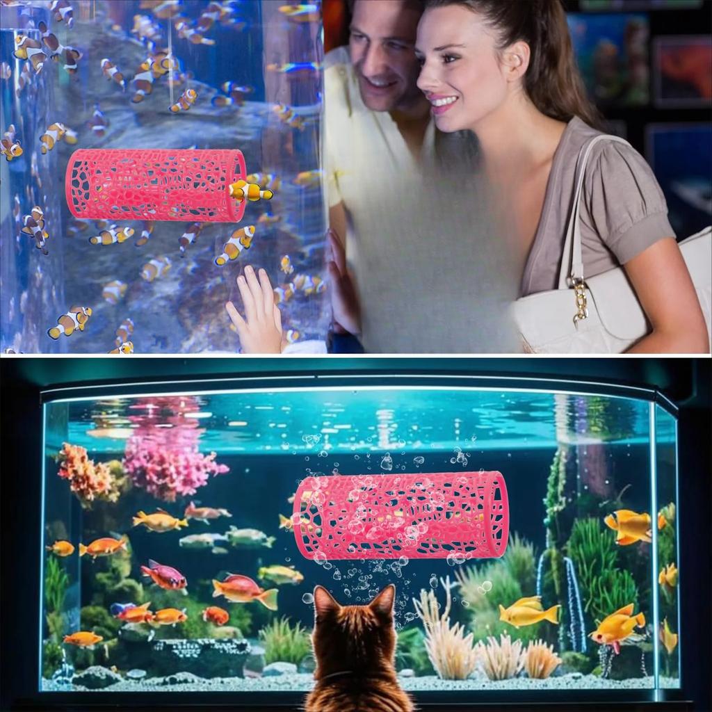 Aquarium Fish Tunnel Toys Betta Fish Tunnel Hideouts & Playground Caves for Betta Guppies & Bottom Feeders