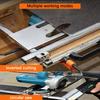 Adjustable Circular Saw Guide Rail for Woodworking and Edge Locator of Electric Cutting Machine with Clamping Mechanism