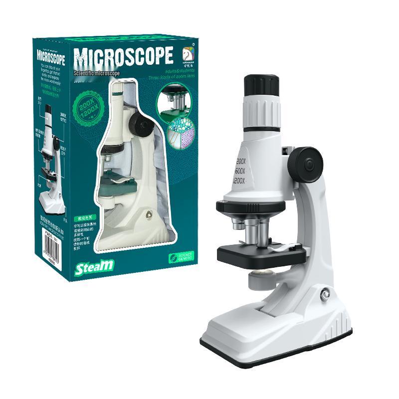 Xueyouma 1200X Children's Optical Microscope Science Experiment Set