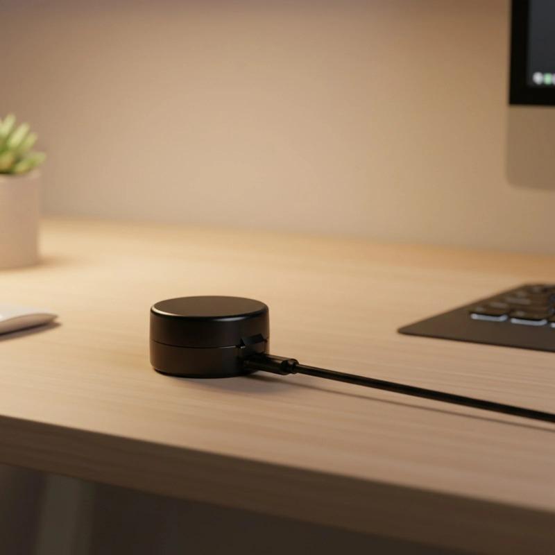 Custodia di Ricarica Portatile Compatta con Cavo USB-C Compatibile per Oura Ring Gen3