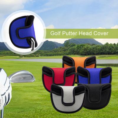 Golf Putter Headcover Portable Mesh Head Cover Versatile Club Protector with Fastener Tape