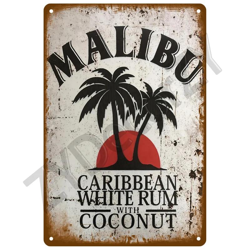 Beer Metal Sign Funny Poster Home Decor For Bar Pub Club Man Cave Tin Sign Rum Brand Vintage Wall Decoration Art Plate Mural
