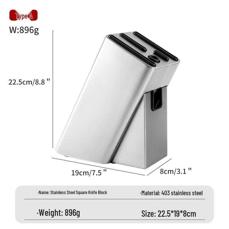 Debalang Stainless Steel Knife Block