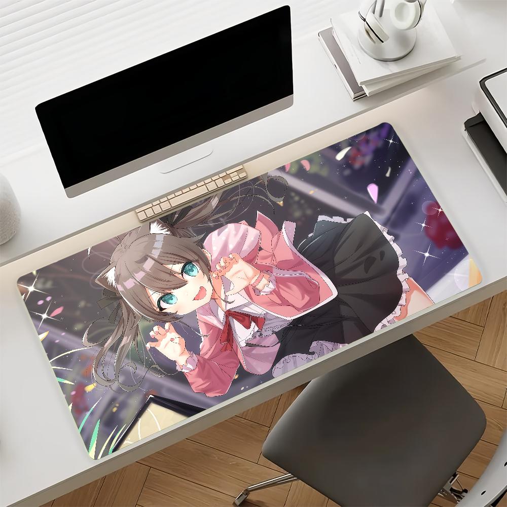 Anime Girl Natsuiro Matsuri Mouse Pad Nonslip Rubber Computer Mat Gamer Balance Decoracion Deskmat Laptop Office Large