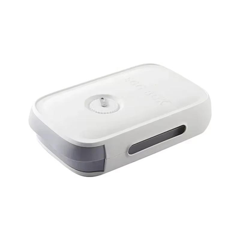 Refrigerator Fresh-keeping Egg Box Drawer Style Egg Box Stackable Rolling Eggs Style Large Capacity Home Kitchen Storage Boxes белый 2290₽