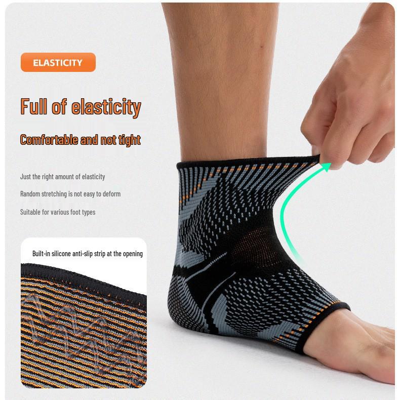 Anti-Sprain Compression Ankle Support Sleeve - Protective Sports Bandage For Ankle Joint Stabilization