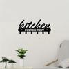 Unique Handmade Custom Metal Wall Art Decor Personalized Blackboard Style Easy Install Housewarming Gift Kitchen