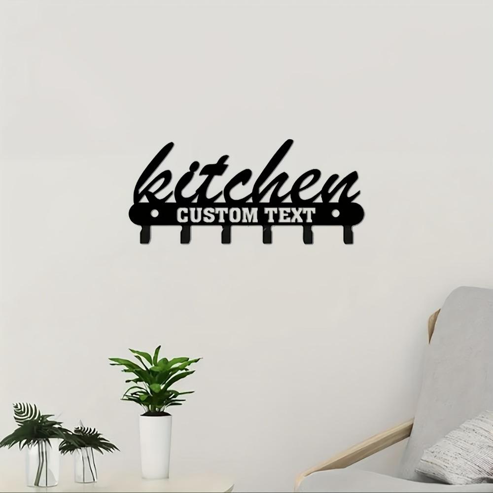 Unique Handmade Custom Metal Wall Art Decor Personalized Blackboard Style Easy Install Housewarming Gift Kitchen